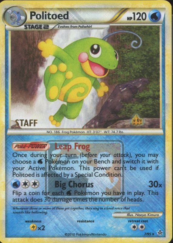2010 HeartGold & SoulSilver: Unleashed #07/95 Promo (National Championships - STAFF)