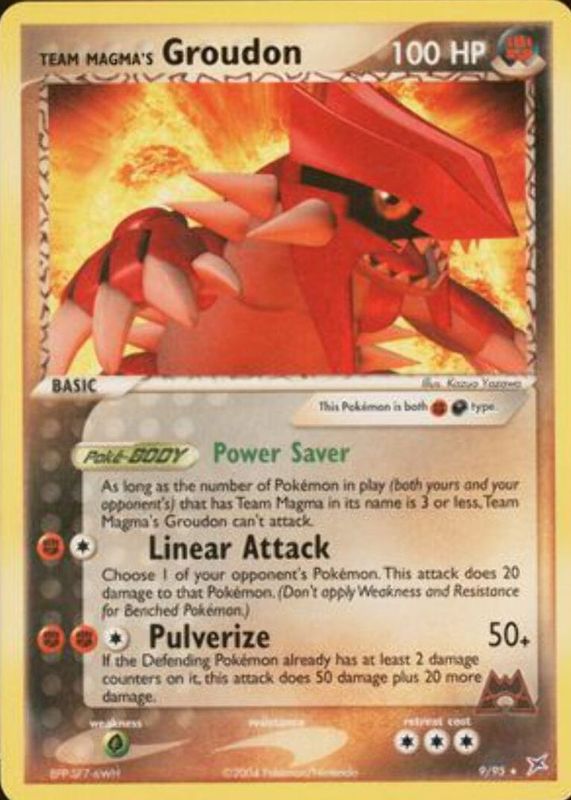 2004 EX: Team Magma vs Team Aqua #09/95 Promo (Team Magma Theme Deck)