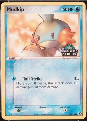 Mudkip 2005 EX: Emerald #056/106 Promo (Wizard World Philadelphia