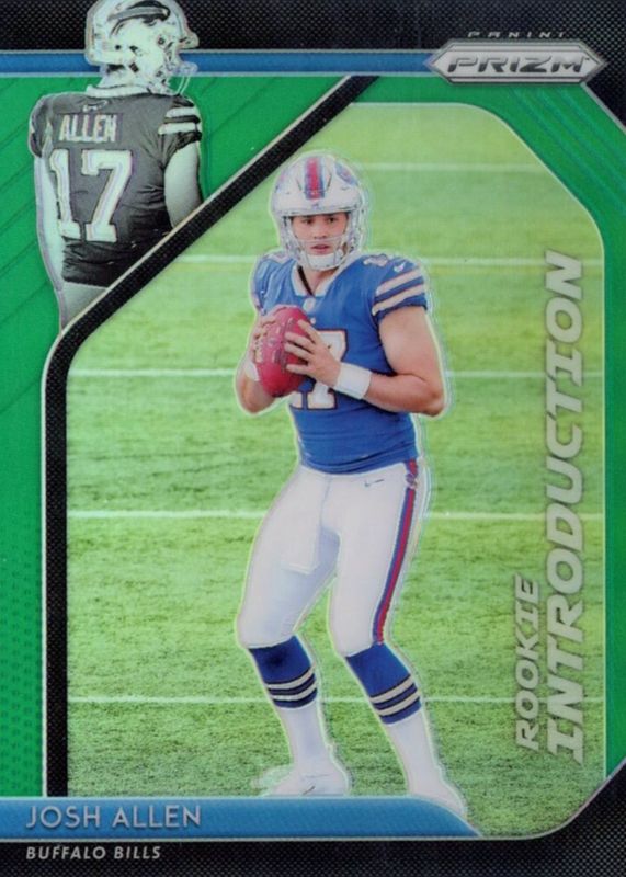 Josh Allen 2018 Prizm #RI-5 Rookie Introduction - Green RAW