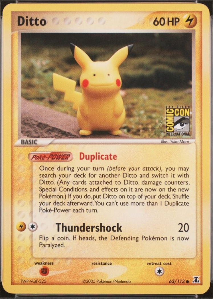 pikachu ditto pokemon card Ditto - 17/18 Holo Rare main image 1