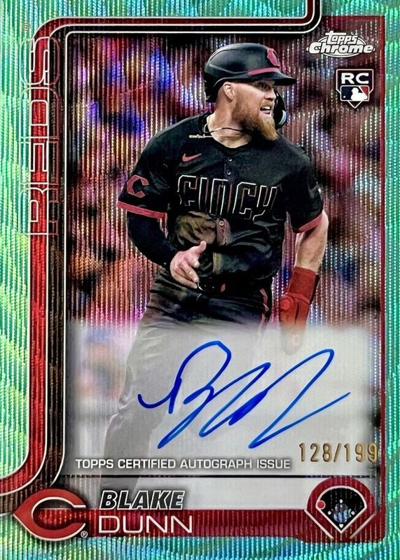 2025 Topps Chrome #RA-BD Rookie Autographs - Aqua Wave Refractor /199