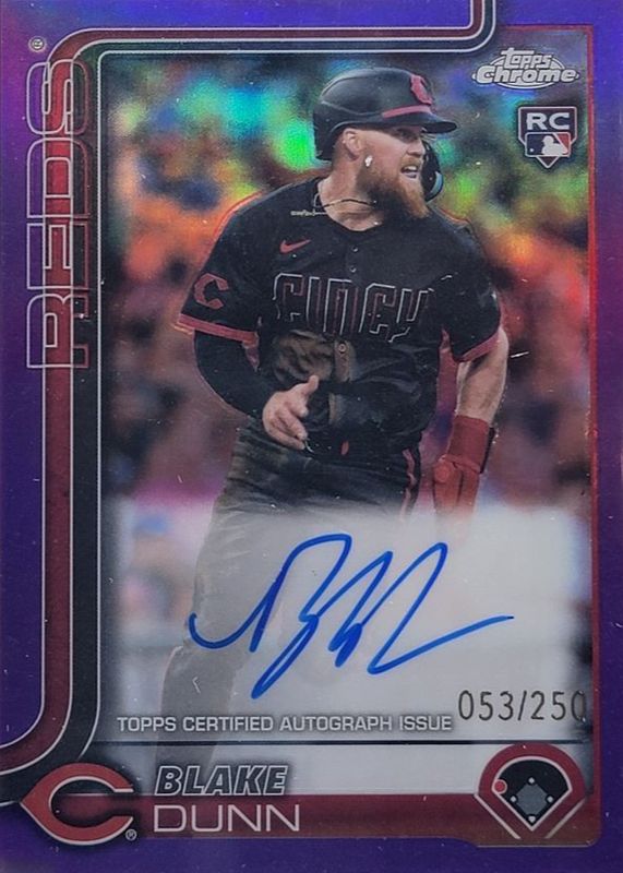 2025 Topps Chrome #RA-BD Rookie Autographs - Purple Refractor /250