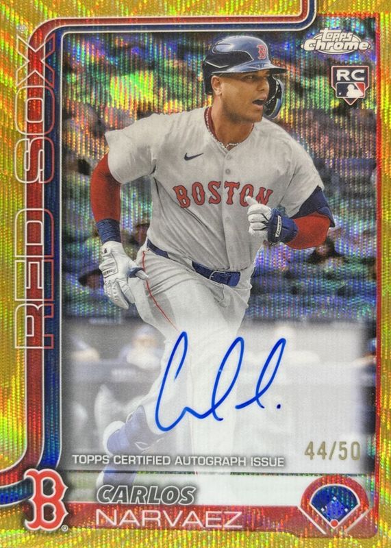 2025 Topps Chrome #RA-CAN Rookie Autographs - Gold Wave Refractor /50