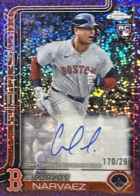 アンス ファティChrome rookie Refractor PSA 9 Carlos Narvaez 2025 Topps Chrome #RA-CAN Rookie Autographs