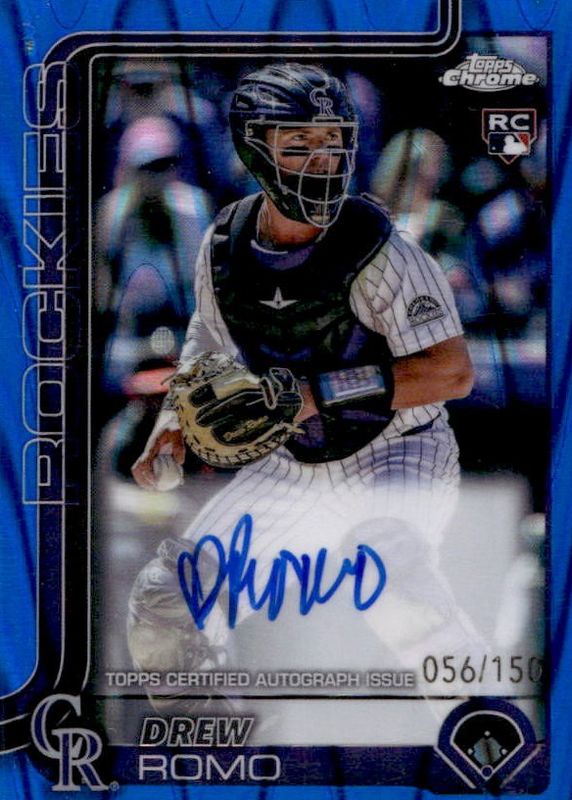 2025 Topps Chrome #RA-DRR Rookie Autographs - Blue RayWave Refractor /150