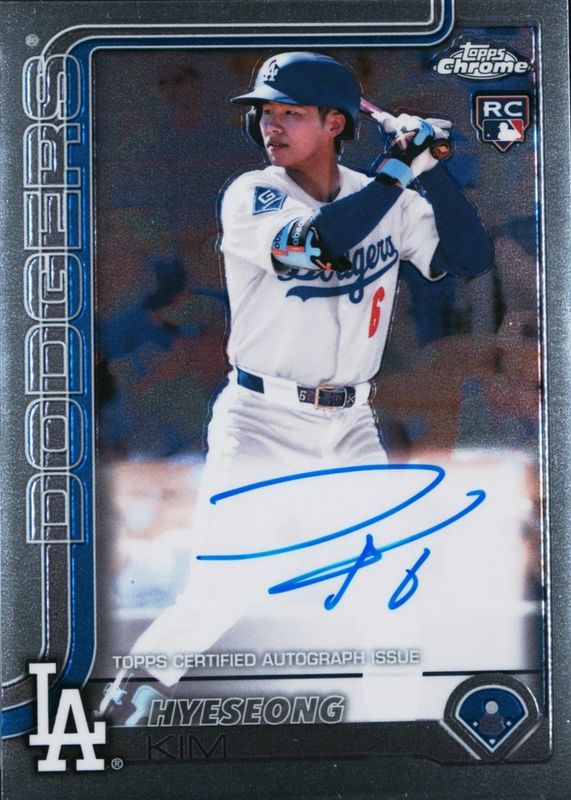 Hyeseong Kim 2025 Topps Chrome #RA-HYE Rookie Autographs Price