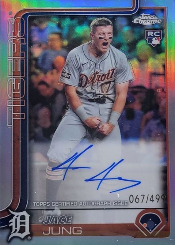 2025 Topps Chrome #RA-JJ Rookie Autographs - Refractor /499