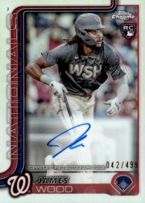 2025 Topps Chrome #RA-JWO Rookie Autographs - Refractor /499
