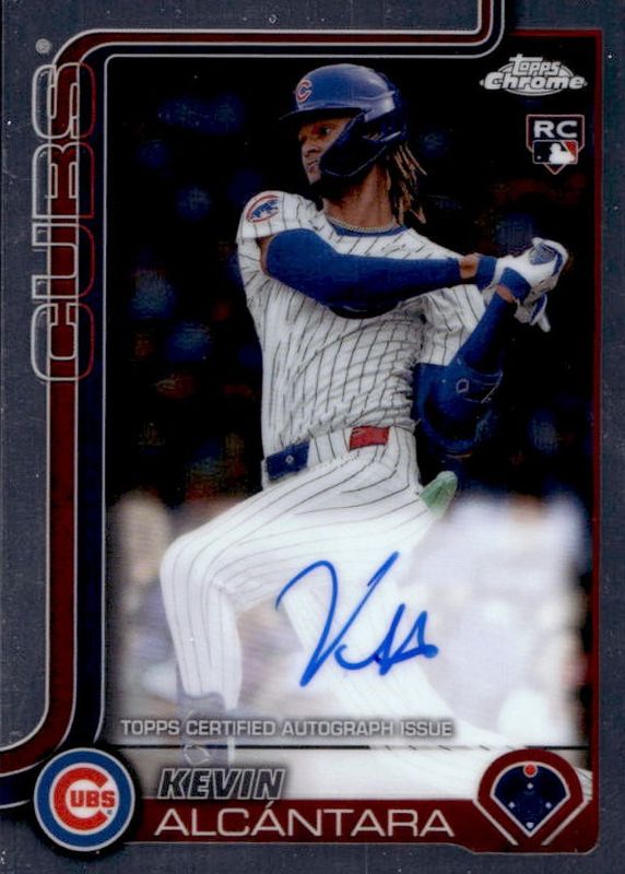 Kevin Alcantara 2025 Topps Chrome #RA-KA Rookie Autographs RAW