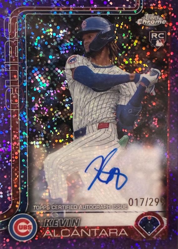 2025 Topps Chrome #RA-KA Rookie Autographs - Purple Speckle Refractor /299