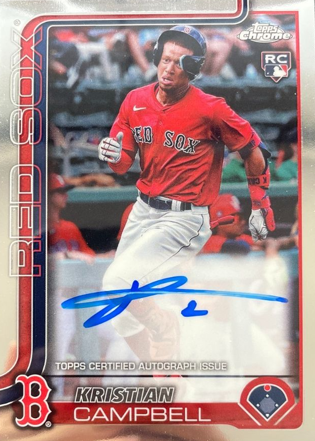 Kristian Campbell 2025 Topps Chrome #RA-KC Rookie Autographs Price