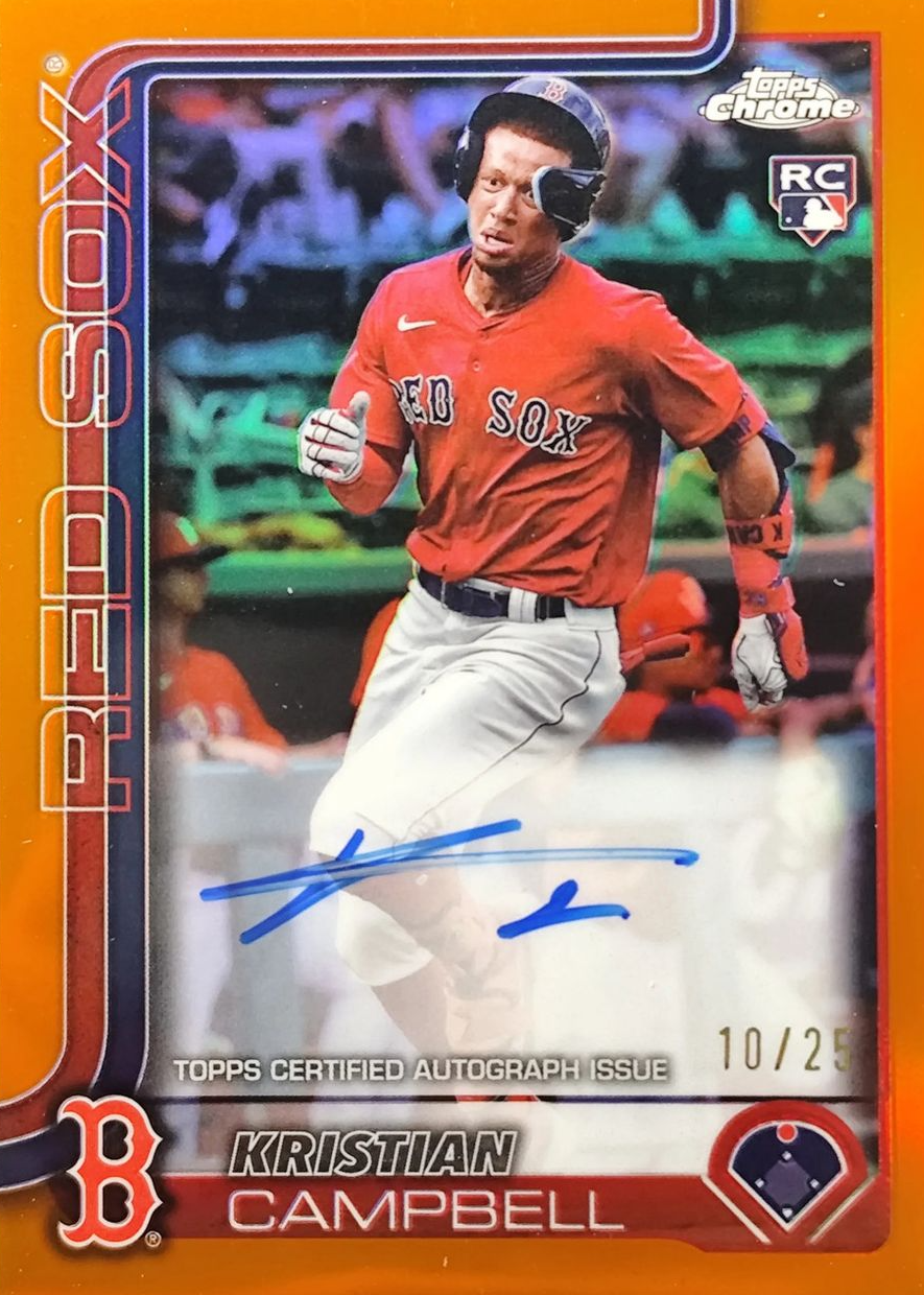 Kristian Campbell 2025 Topps Chrome #RA-KC Rookie Autographs