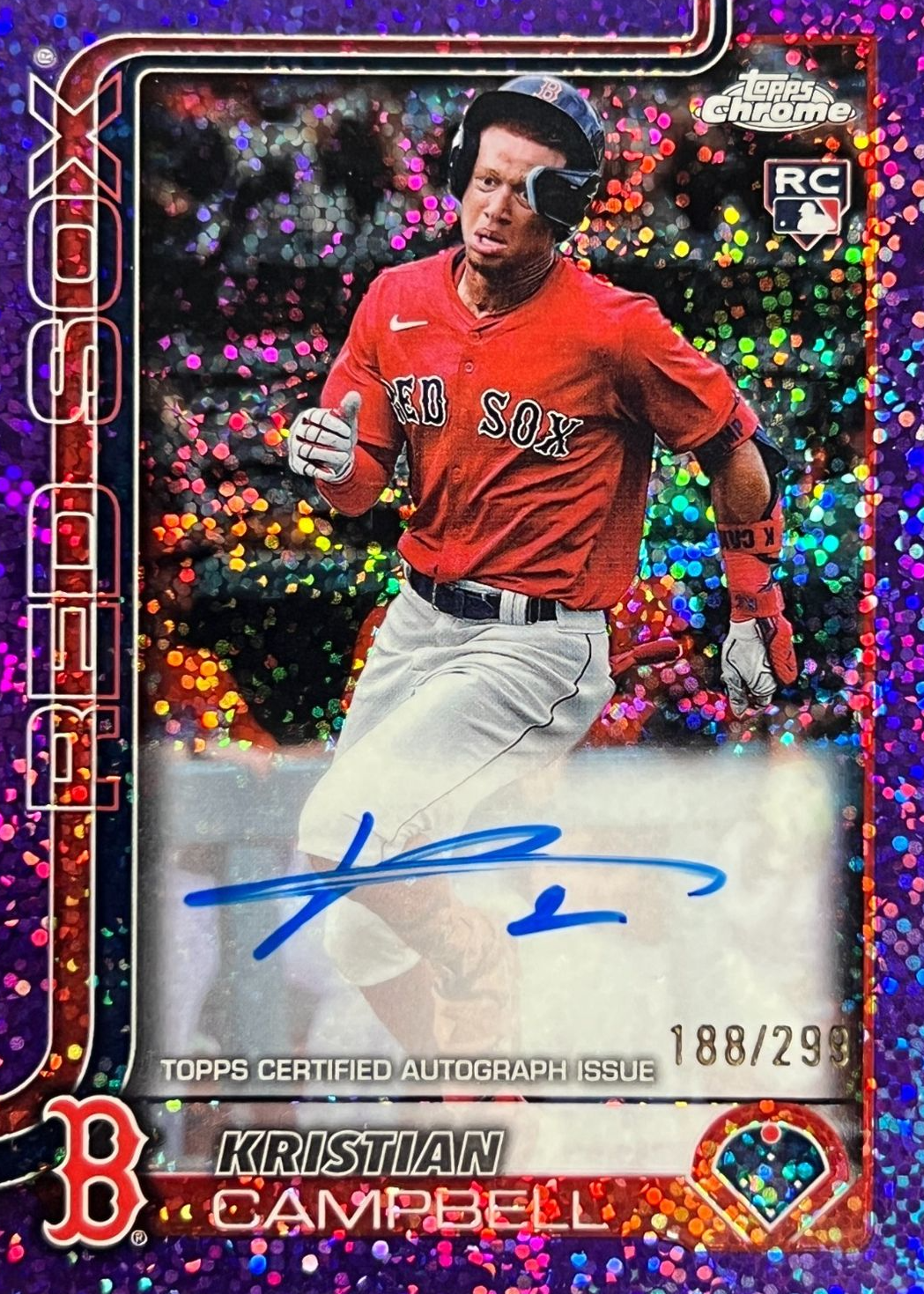 Kristian Campbell 2025 Topps Chrome #RA-KC Rookie Autographs