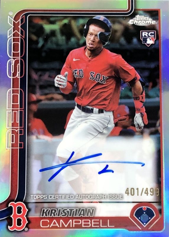 2025 Topps Chrome #RA-KC Rookie Autographs - Refractor /499