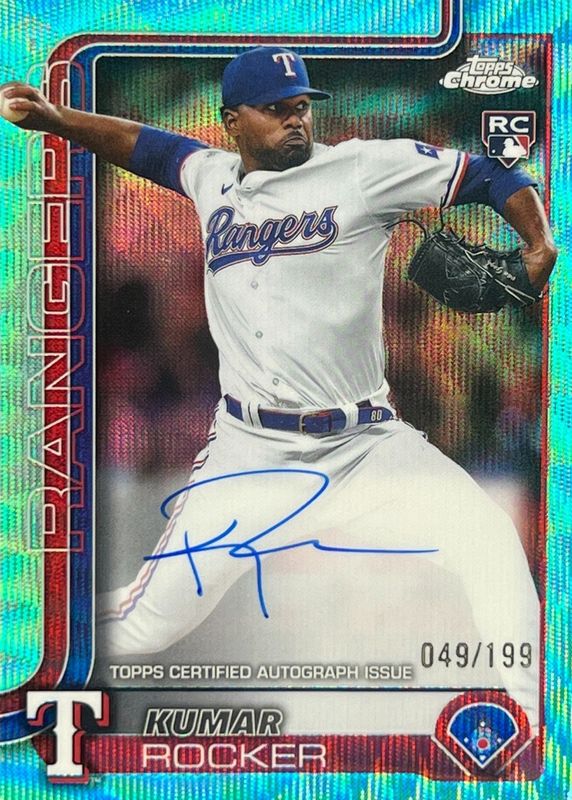 2025 Topps Chrome #RA-KR Rookie Autographs - Aqua Wave Refractor /199