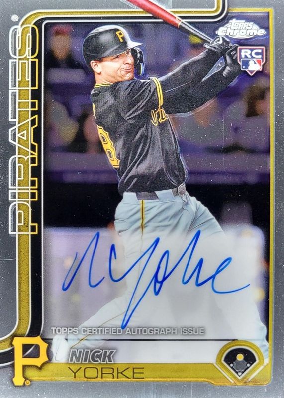 Nick Yorke 2025 Topps Chrome #RA-NY Rookie Autographs RAW