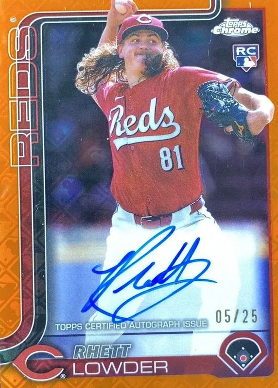 2025 Topps Chrome #RA-RL Rookie Autographs - Orange Refractor /25