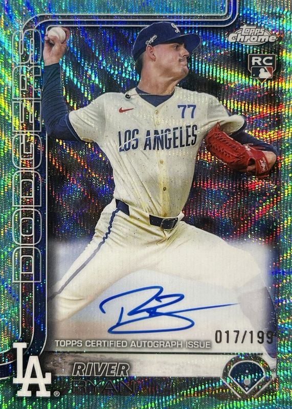 2025 Topps Chrome #RA-RR Rookie Autographs - Aqua Wave Refractor /199