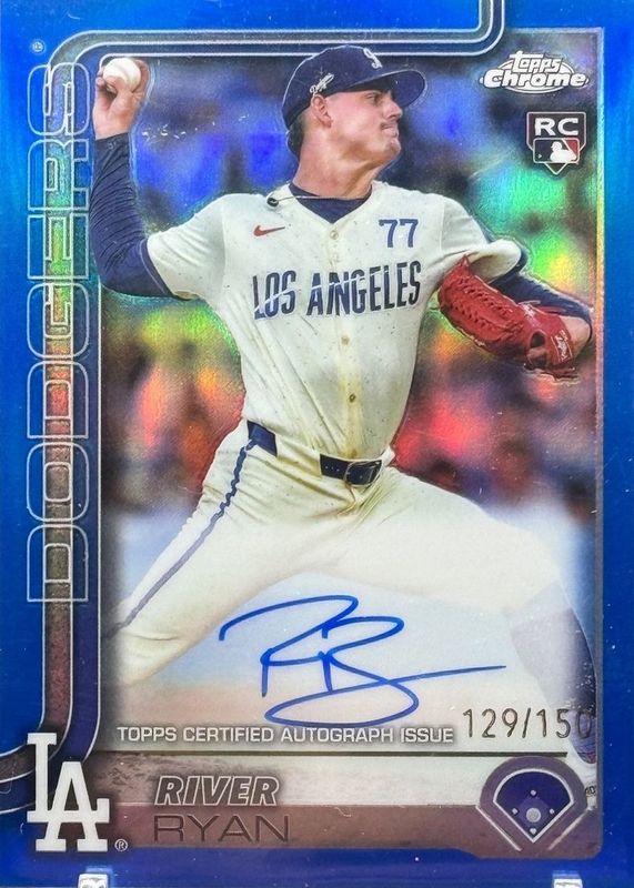 2025 Topps Chrome #RA-RR Rookie Autographs - Blue Refractor /150