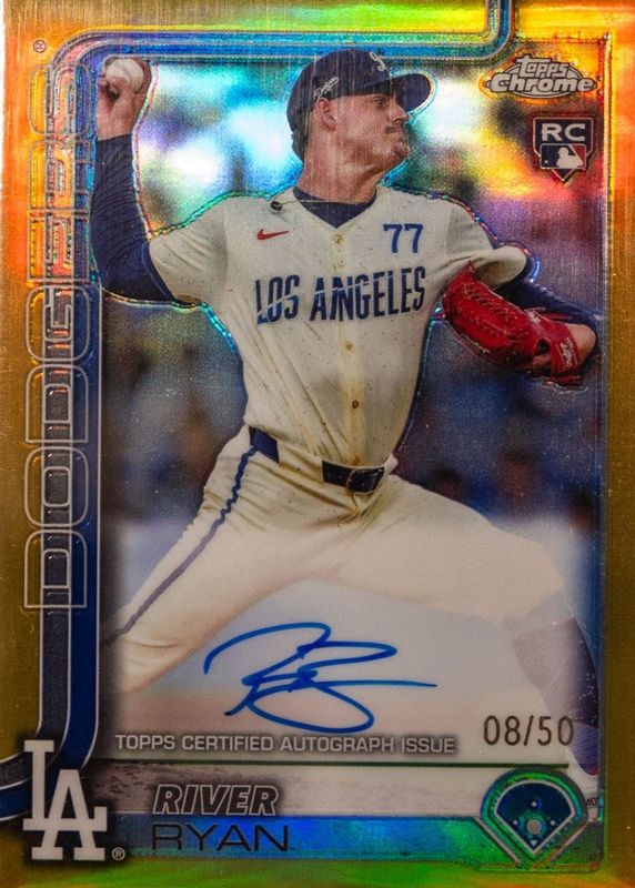 2025 Topps Chrome #RA-RR Rookie Autographs - Gold Refractor /50