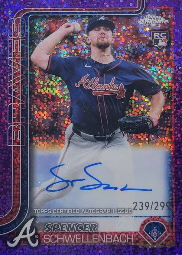 Spencer Schwellenbach 2025 Topps Chrome #RA-SS Rookie Autographs