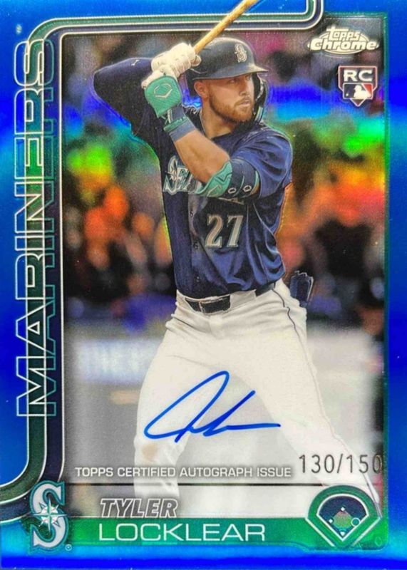 2025 Topps Chrome #RA-TL Rookie Autographs - Blue Refractor /150