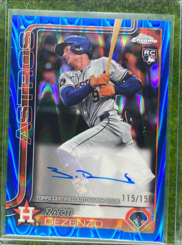 2025 Topps Chrome #RA-ZD Rookie Autographs - Blue RayWave Refractor /150
