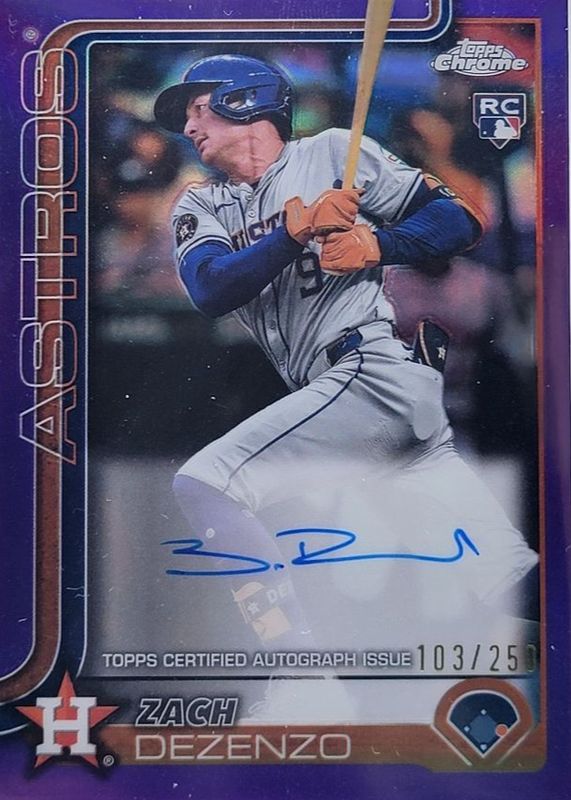 2025 Topps Chrome #RA-ZD Rookie Autographs - Purple Refractor /250