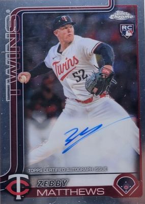 2025 Topps Chrome #RA-ZM Rookie Autographs