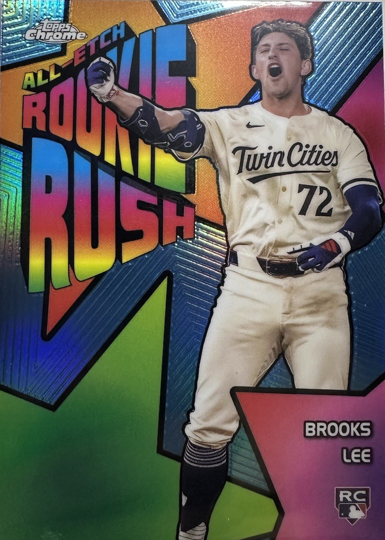 Brooks Lee 2025 Topps Chrome #CERR-1 All-Etch Rookie Rush