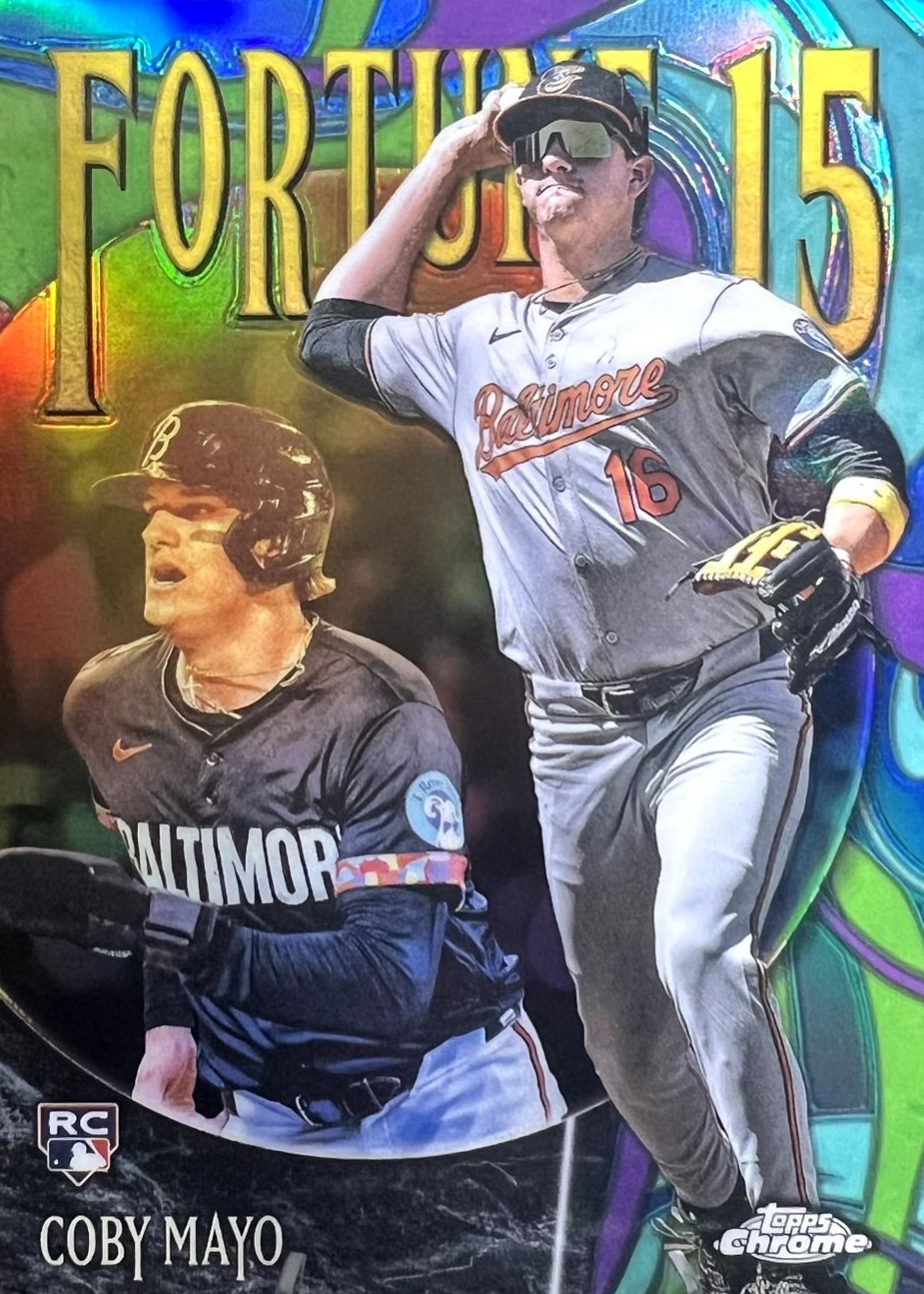 Coby Mayo 2025 Topps Chrome #F15-12 Fortune 15 Price Guide - Sports ...
