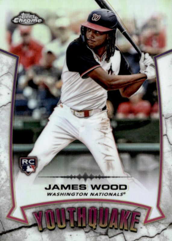 James Wood 2025 Topps Chrome #YQ-7 Youthquake Rookie RAW