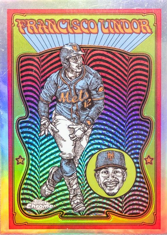 Francisco Lindor 2025 Topps Chrome #UV-8 Ultraviolet All-Stars RAW