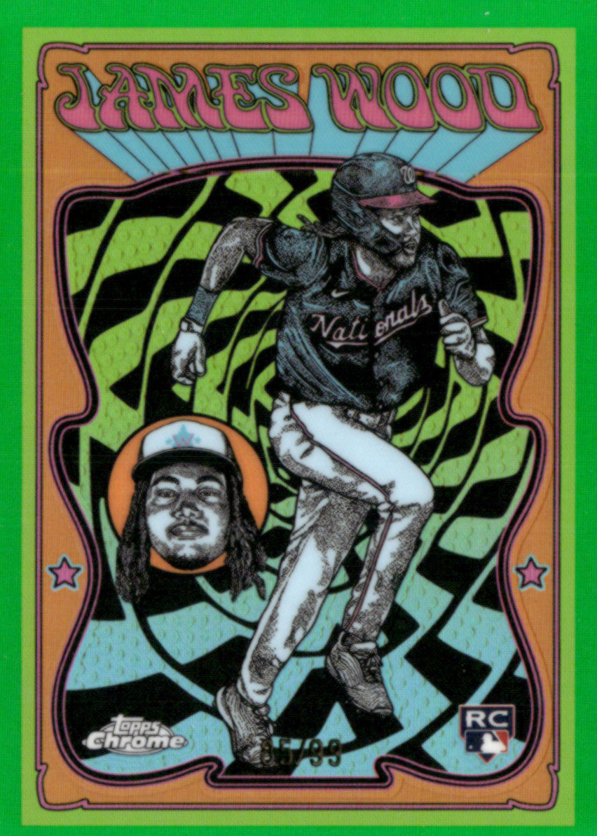James Wood 2025 Topps Chrome #UV-11 Ultraviolet All-Stars - Green