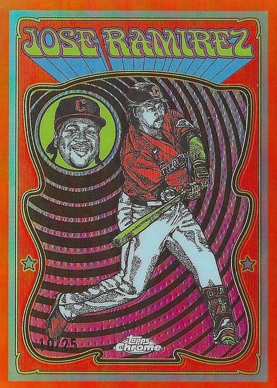 Jose Ramirez 2025 Topps Chrome #UV-9 Ultraviolet All-Stars - Orange Refractor /25 RAW