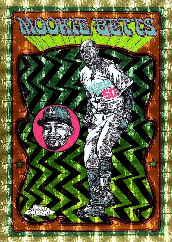 Mookie Betts 2025 Topps Chrome #UV-6 Ultraviolet All-Stars - Superfractor /1 RAW