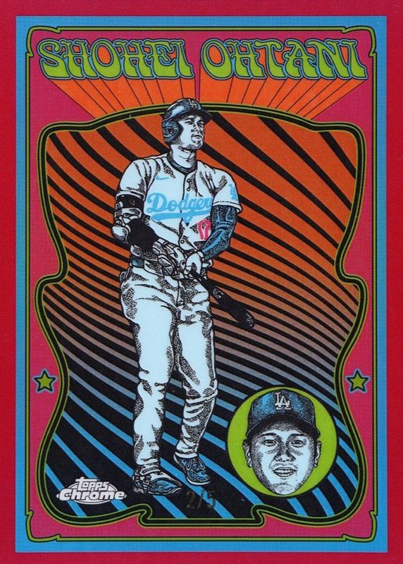 Shohei Ohtani 2025 Topps Chrome #UV-1 Ultraviolet All-Stars - Red Refractor /5 RAW