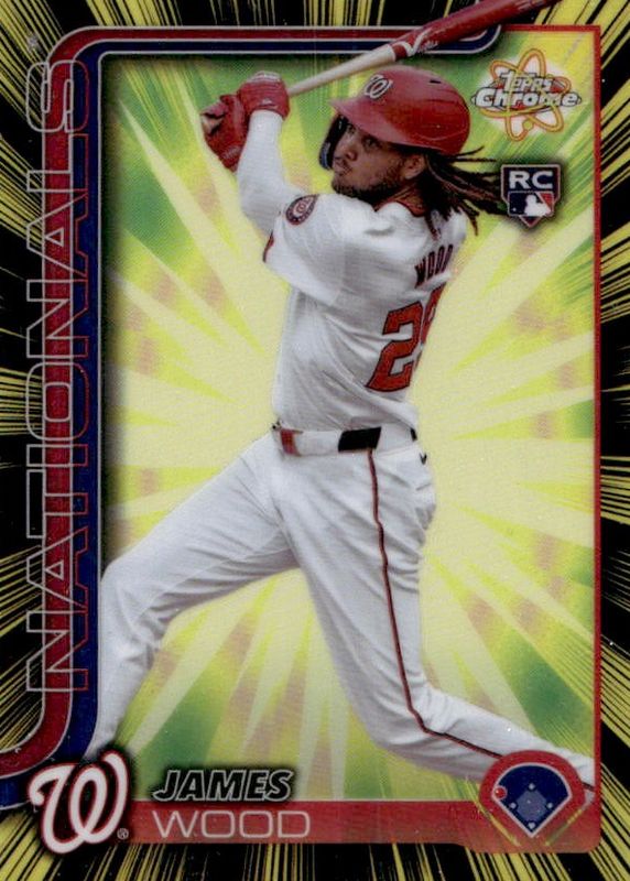 James Wood 2025 Topps Chrome #RR-7 Radiating Rookies /(SSP) RAW