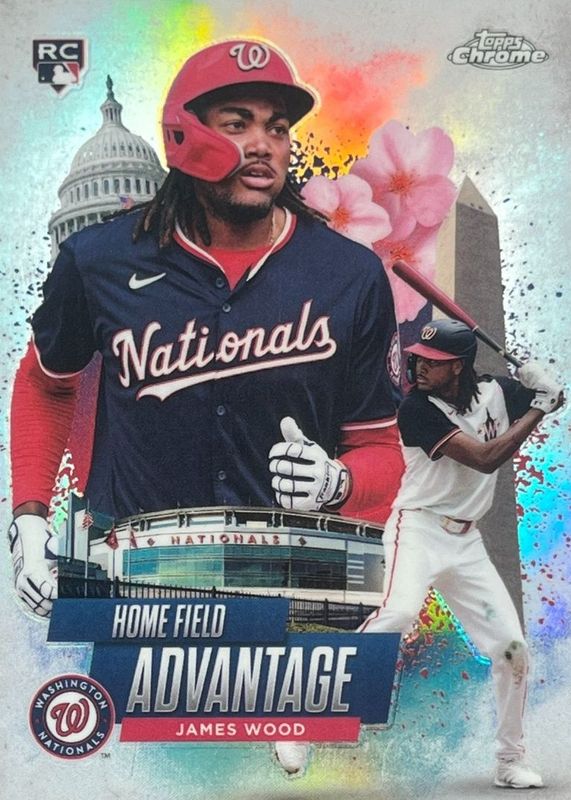 James Wood 2025 Topps Chrome #HA-9 Home Field Advantage /(SSP) Rookie RAW