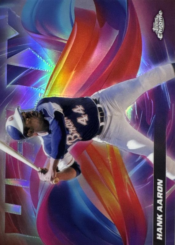 Hank Aaron 2025 Topps Chrome #HX-14 Helix /(SSP) RAW