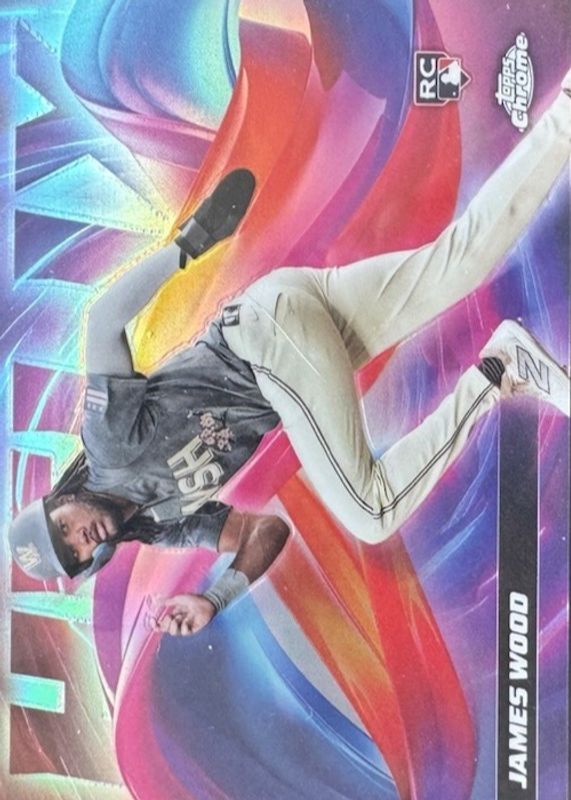 James Wood 2025 Topps Chrome #HX-8 Helix /(SSP) Rookie RAW