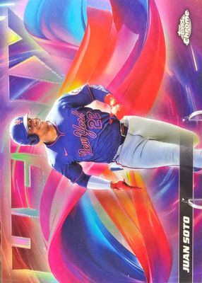 その他 2018 Topps Her Purple Ref Juan Soto PSA9 Juan Soto 2018 Topps Heritage #502 Rookie Chrome Purple