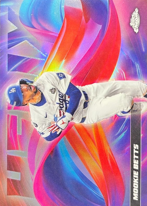 Mookie Betts 2025 Topps Chrome #HX-6 Helix /(SSP) Price Guide