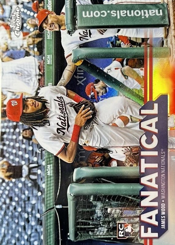 James Wood 2025 Topps Chrome #FAN-20 Fanatical /(SSP) Rookie RAW