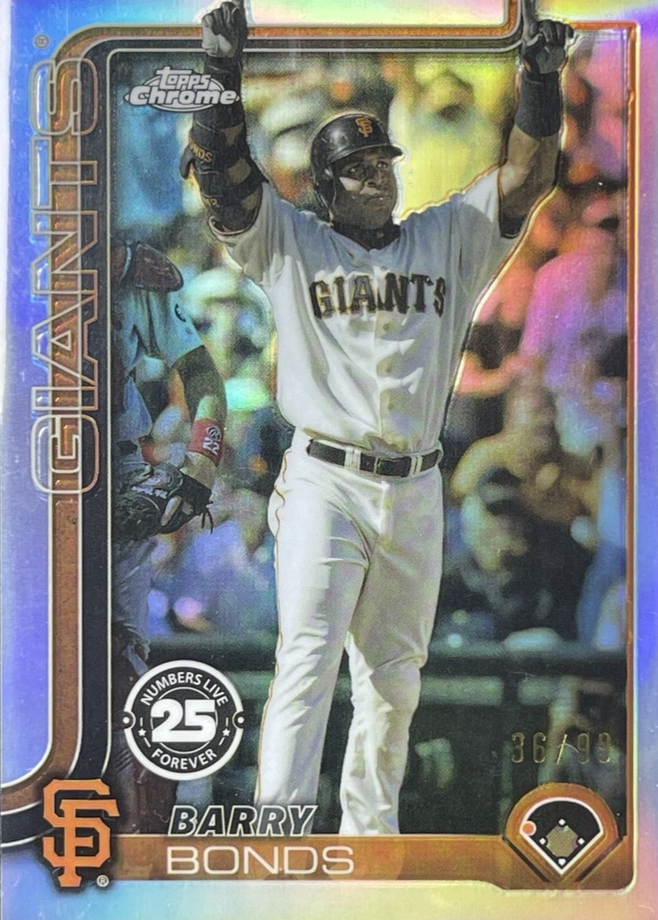 バーリーボンズ Barry Bonds 2025 Topps Chrome #NLF-1 Numbers Live Forever