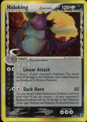 2006 EX: Dragon Frontiers #006/101 Holo