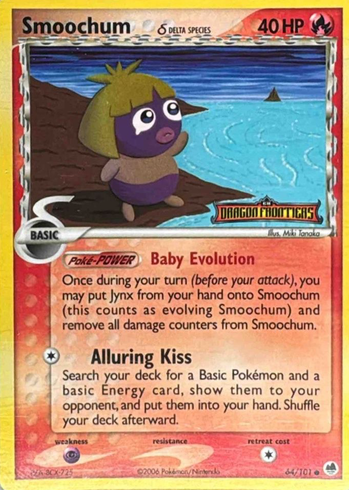 smoochum pokemon card value Smoochum 54/64 Neo Revelation Common Pokemon Card Near Mint main image 0
