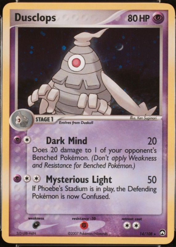 Dusclops 2007 EX: Power Keepers #014/108 Promo (Cosmos Holo) RAW TCG (NEAR MINT)