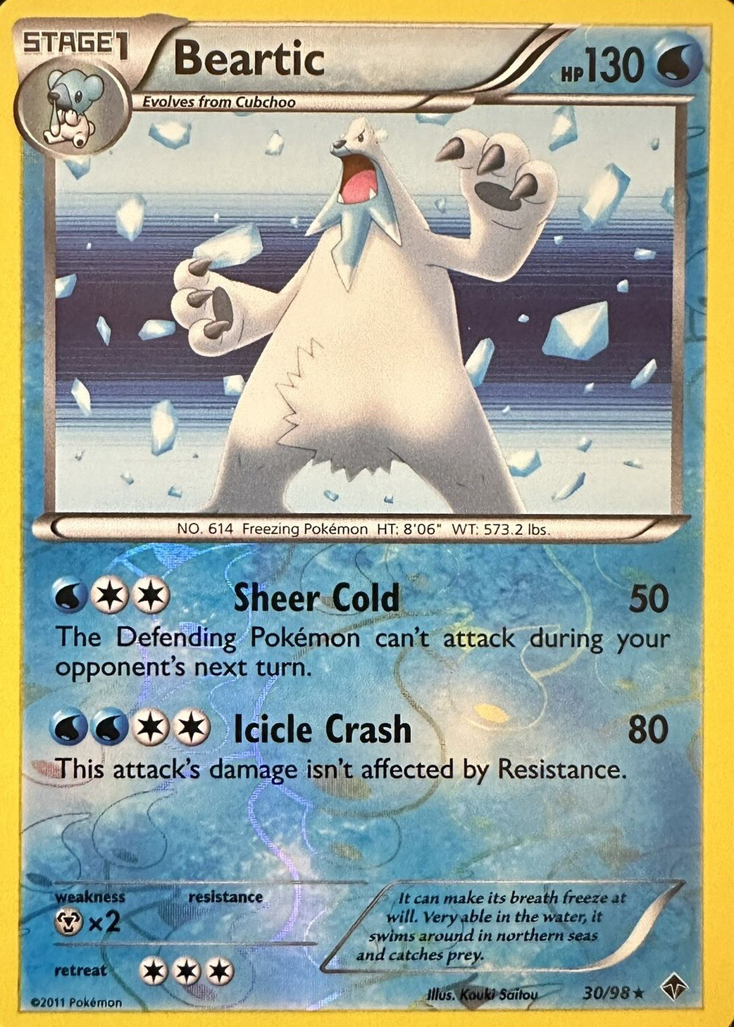 beartic pokemon card price Beartic : B&W - EMERGING POWERS 30/98
